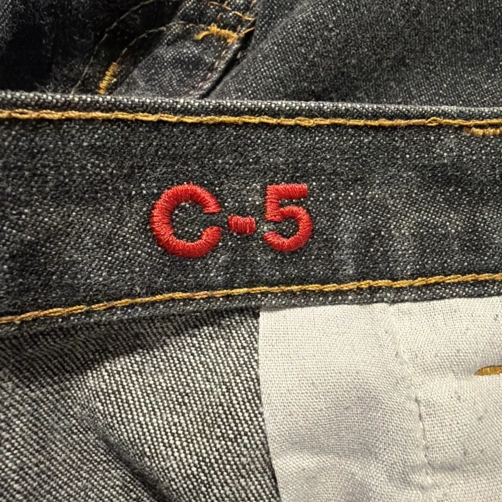 VTG Polo 67‎ Carpenter C-5 Ralph Lauren 38x30 DARK Wash Cotton Jeans, WIDE LEG!